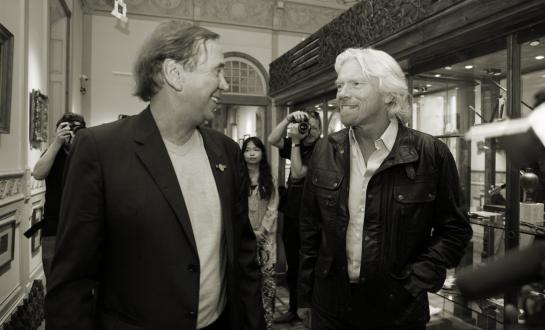 Ben Dronkers and Richard Branson