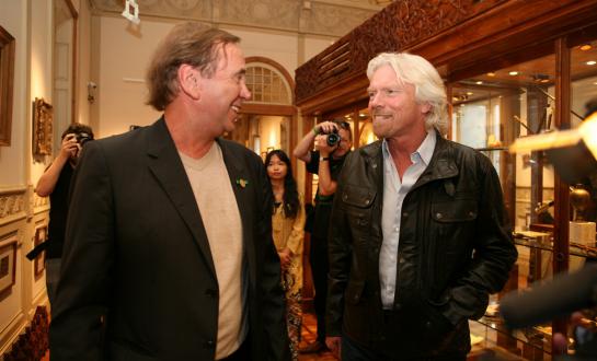 Ben Dronkers and Richard Branson