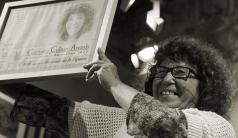Fernanda de la Figuera  accepting the Cannabis Culture Awards 2012