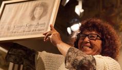 Fernanda de la Figuera  accepting the Cannabis Culture Awards 2012